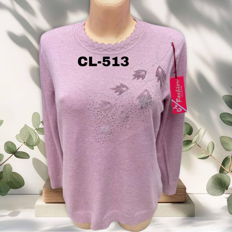Swetry damskie Roz L-3XL. 1 kolor. Paczka 10 szt